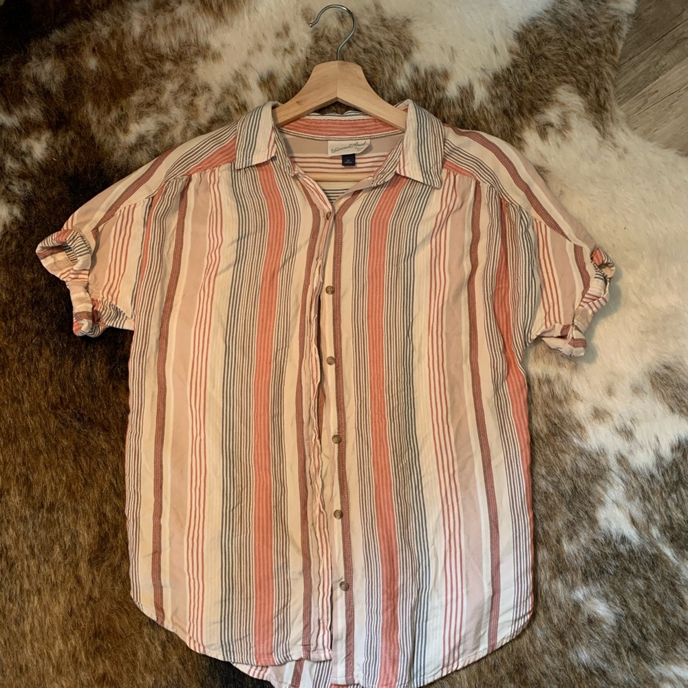Striped Button Down Shirt